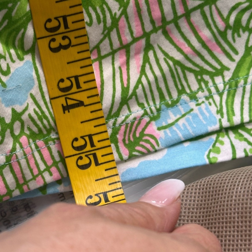 Lilly Pulitzer NWOT Mermaid Cove Maxi Dress SZXL Blue Green Cotton Linen blend - Picture 13 of 15